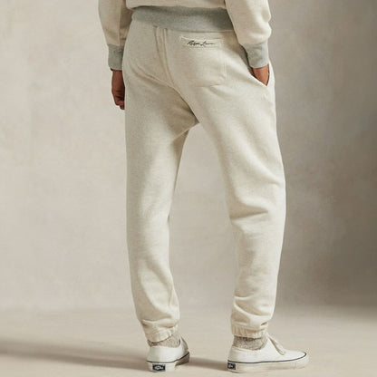 Yankees Polo Ralph Lauren Vintage Fleece Sweatpants - Cream