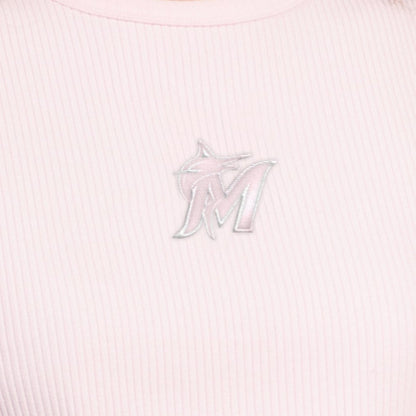 Miami Marlins Starter Women's Pastels Ribbed Tank Top - Light Pink