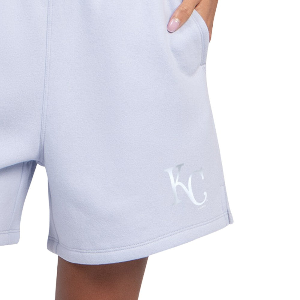 Kansas City Royals Starter Women's Pastel High Waisted Shorts - Light Blue