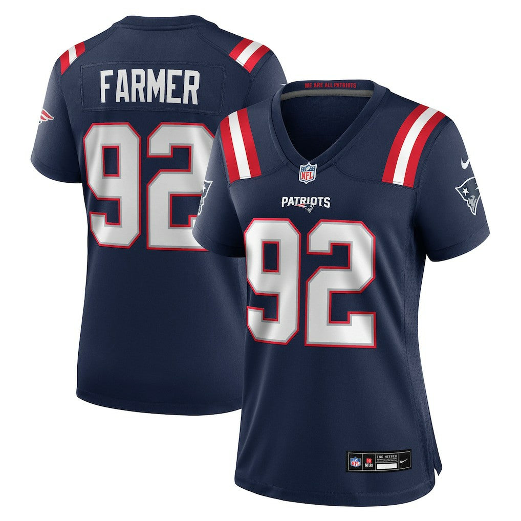 Joshua Farmer New England Patriots Women's Team Game Jersey - Navy | Nike for sale
