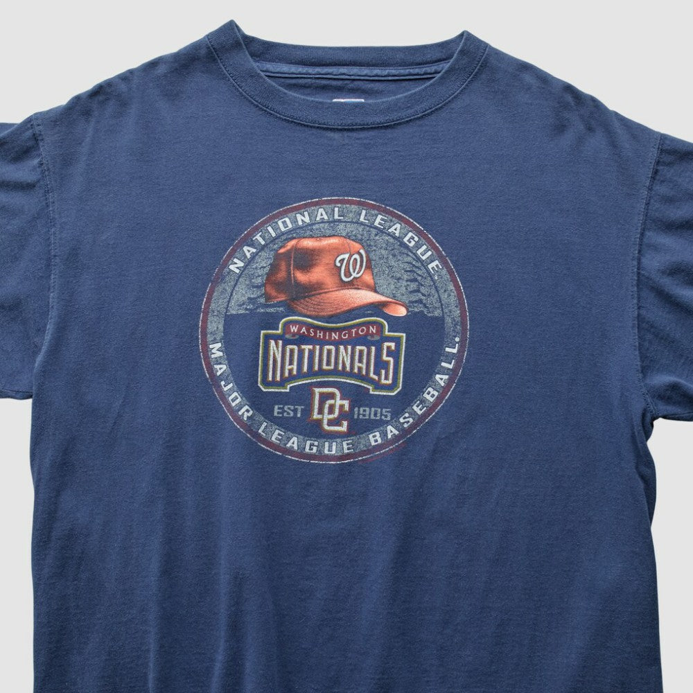 Washington Nationals 2000s T-Shirt - Navy Vintage