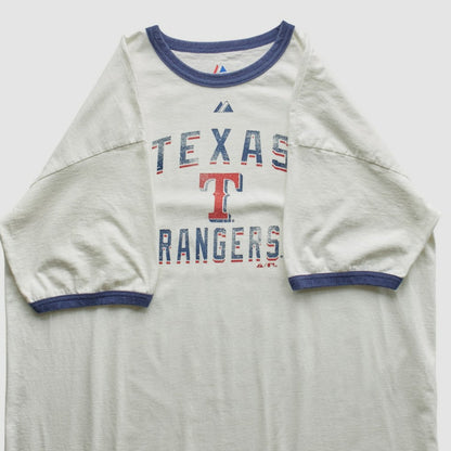 Texas Rangers Majestic 2010 T-Shirt - White Vintage