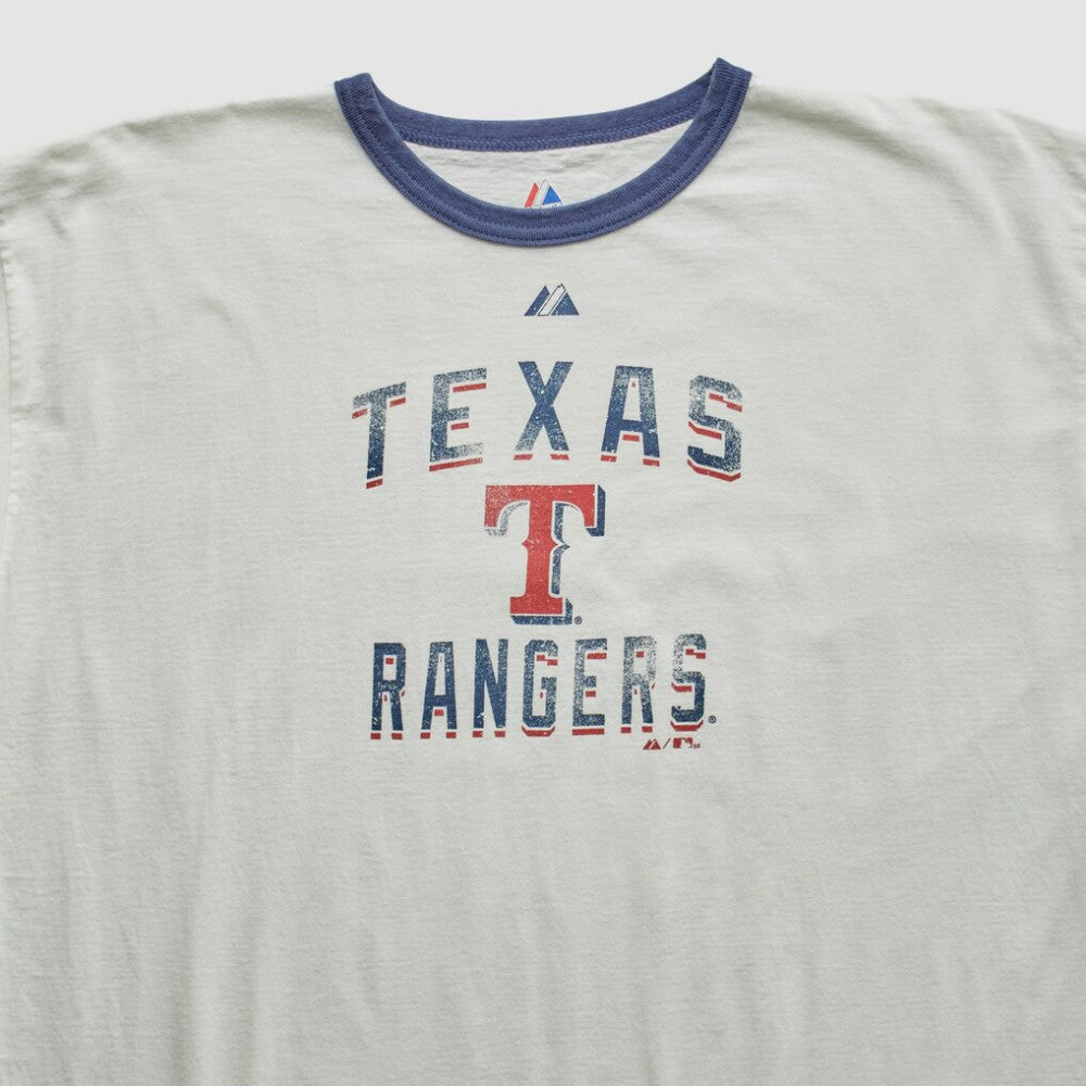 Texas Rangers Majestic 2010 T-Shirt - White Vintage