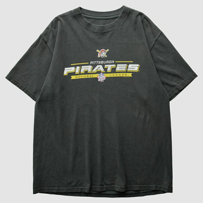 Pittsburgh Pirates 2000s T-Shirt - Black Vintage