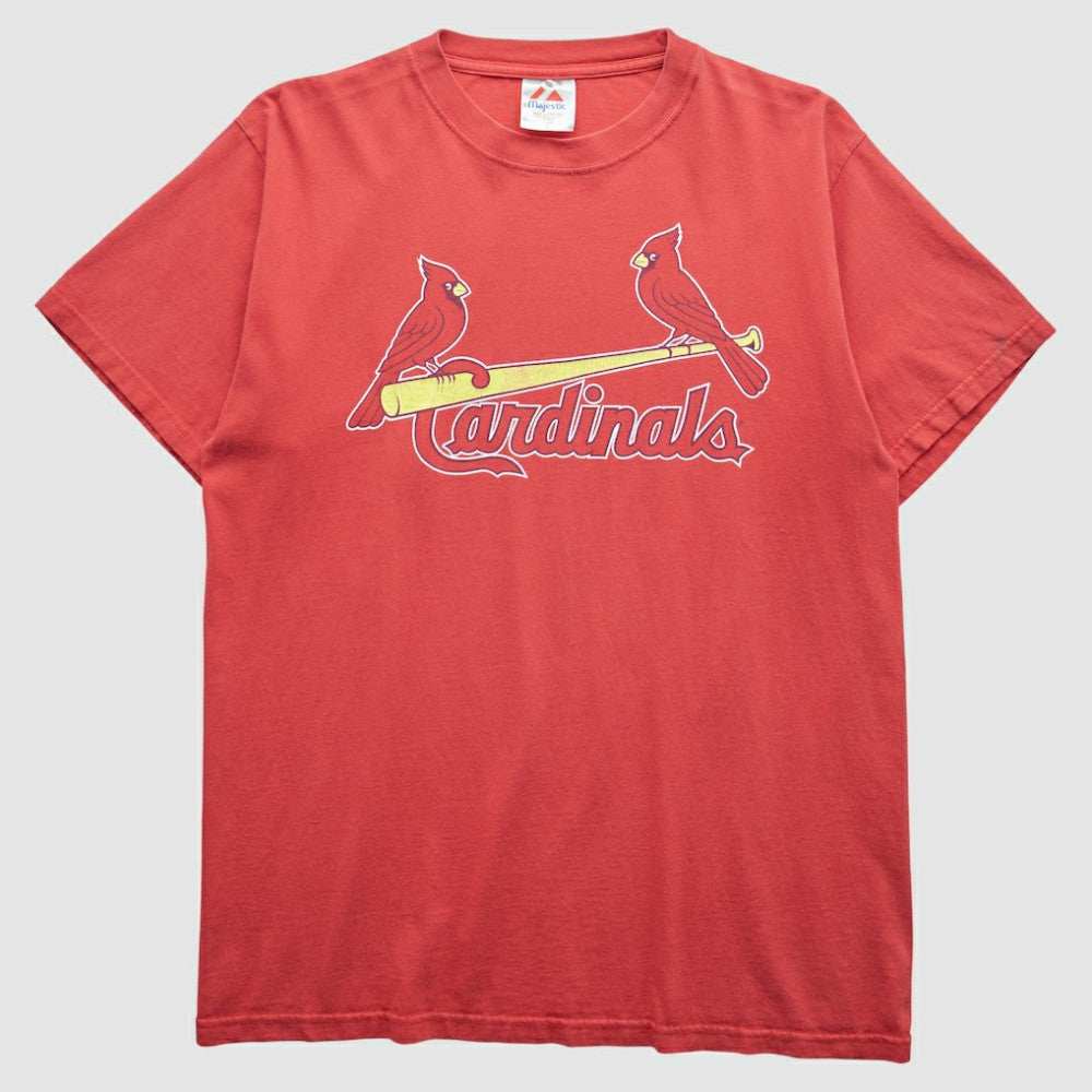 St. Louis Cardinals Majestic 2000s T-Shirt - Red Vintage