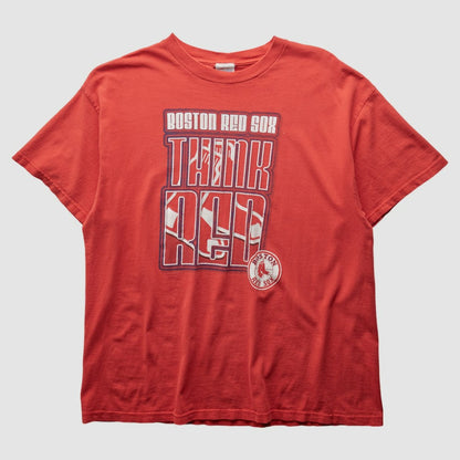 Boston Red Sox 2000s T-Shirt - Red Vintage