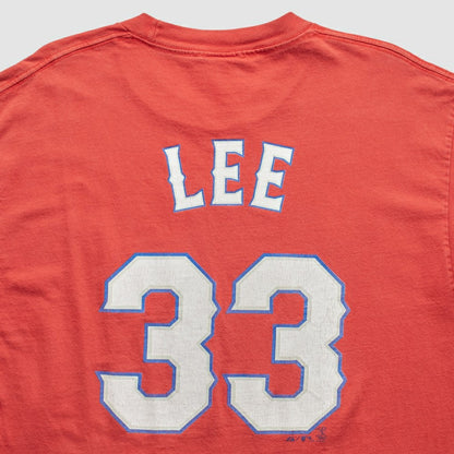 Texas Rangers Majestic 2010 T-Shirt - Red Vintage