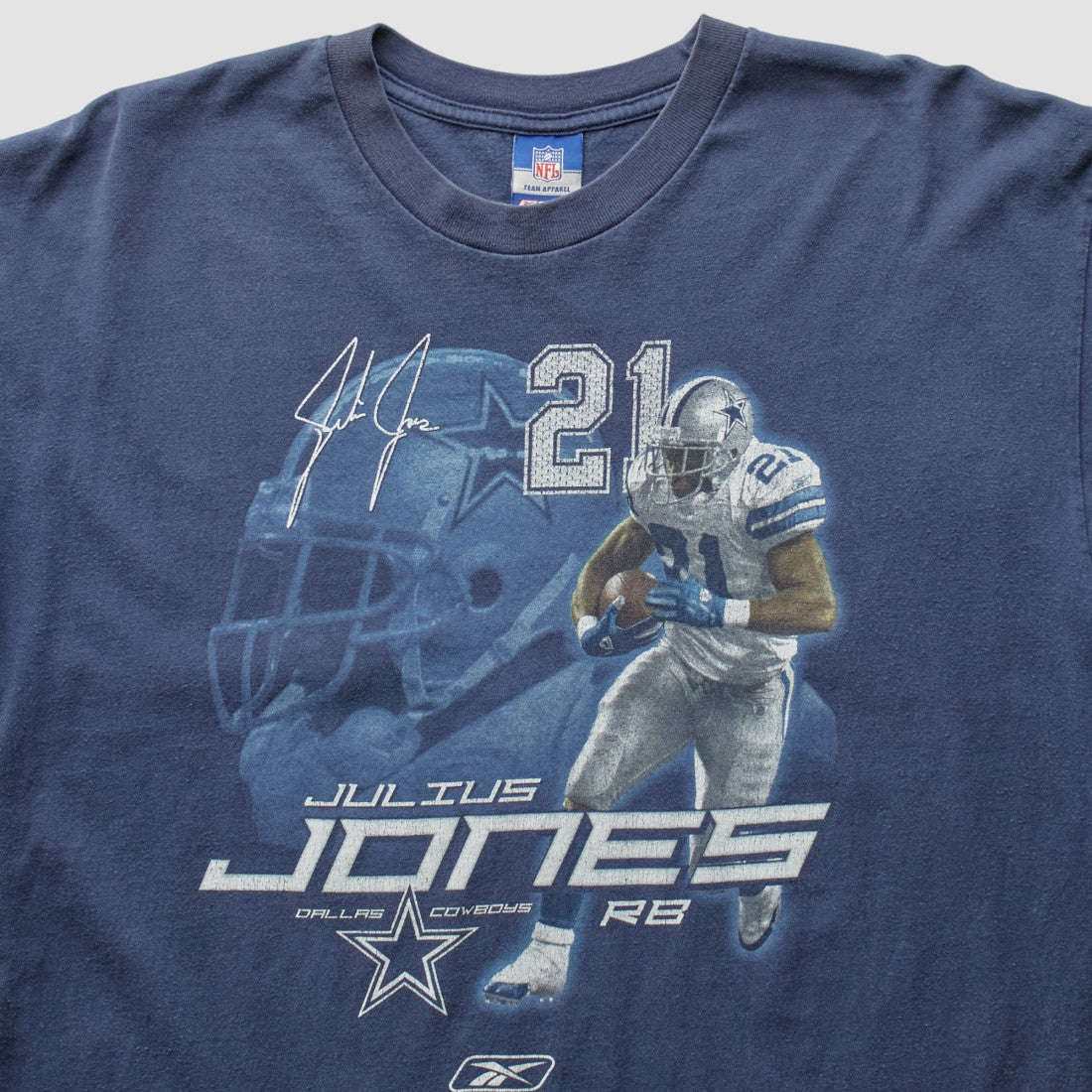 Dallas Cowboys Reebok 2000s T-Shirt - Navy Vintage for sale