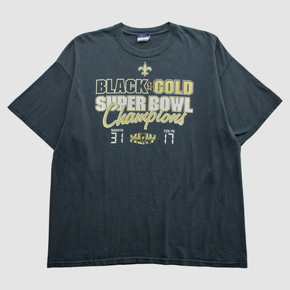New Orleans Saints Reebok 2010 T-Shirt - Black Vintage cheap