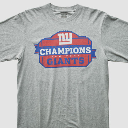 New York Giants Reebok 2012 T-Shirt - Gray Vintage sale