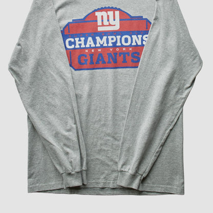 New York Giants Reebok 2012 T-Shirt - Gray Vintage sale