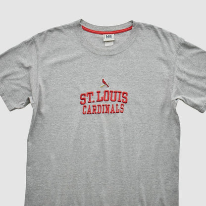 St. Louis Cardinals Lee Apparel 2000s T-Shirt - Gray Vintage
