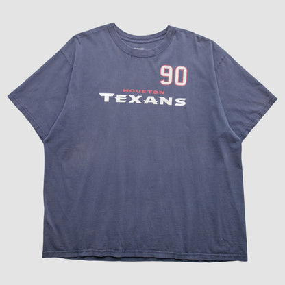 Houston Texans Reebok 2000s T-Shirt - Navy Vintage for sale