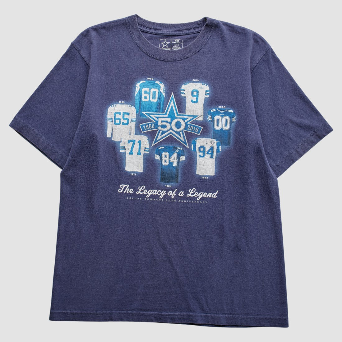 Dallas Cowboys 2010 T-Shirt - Navy Vintage on sale