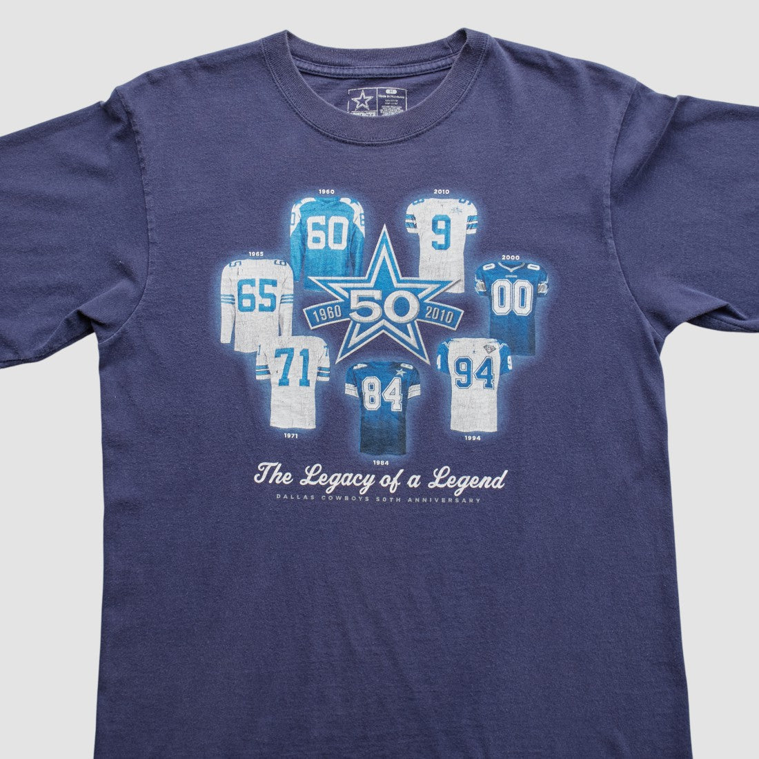 Dallas Cowboys 2010 T-Shirt - Navy Vintage on sale