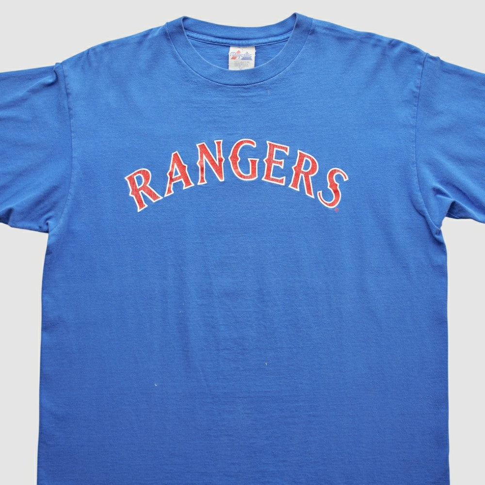 Texas Rangers 2000s T-Shirt - Blue Vintage