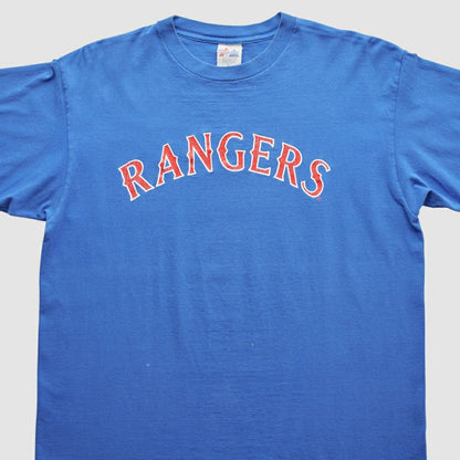 Texas Rangers 2000s T-Shirt - Blue Vintage