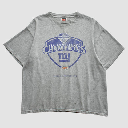 New York Giants 2000 T-Shirt - Gray Vintage on sale
