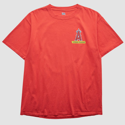 Los Angeles Angels Lee Apparel 2000s T-Shirt - Red Vintage