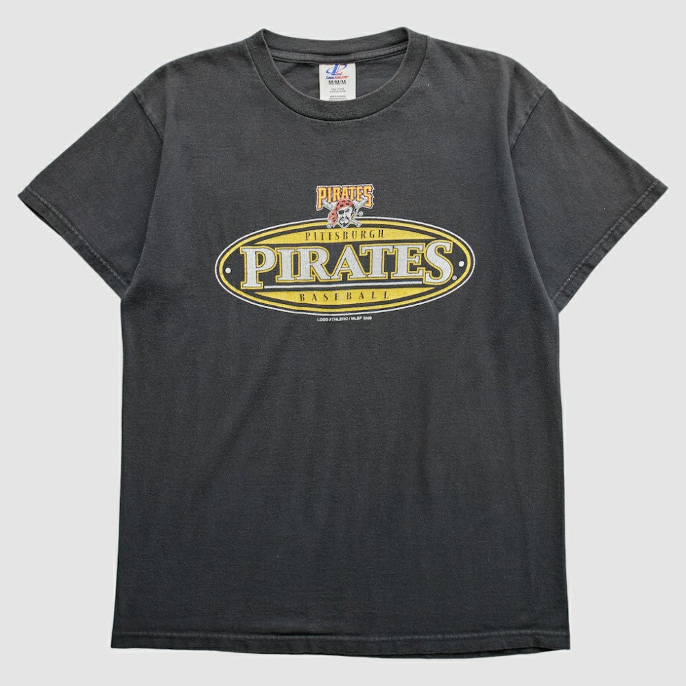 Pittsburgh Pirates Logo Athletic 2000 T-Shirt - Gray Vintage