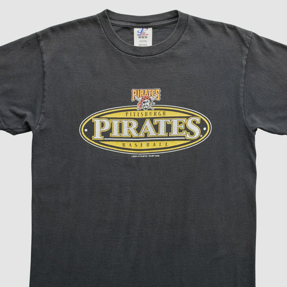 Pittsburgh Pirates Logo Athletic 2000 T-Shirt - Gray Vintage