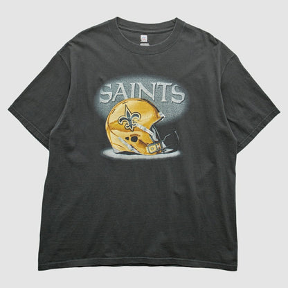 New Orleans Saints 2010s T-Shirt - Black Vintage on sale
