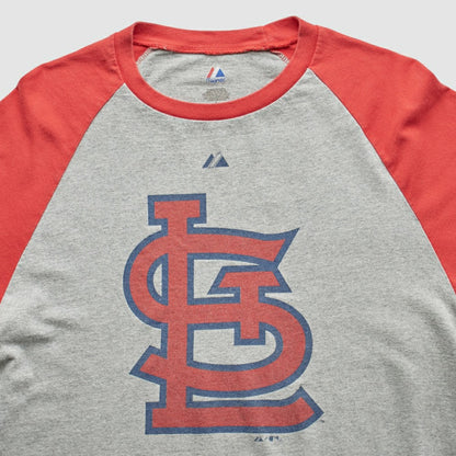 St. Louis Cardinals Majestic 2010 T-Shirt - Heather Gray Vintage