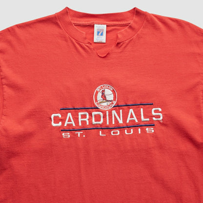 St. Louis Cardinals Logo 7 90s T-Shirt - Red Vintage