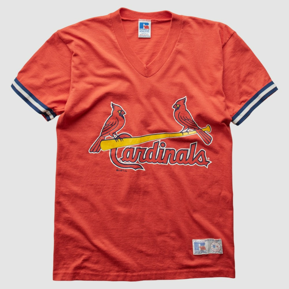 St. Louis Cardinals Russell 1998 T-Shirt - Orange Vintage