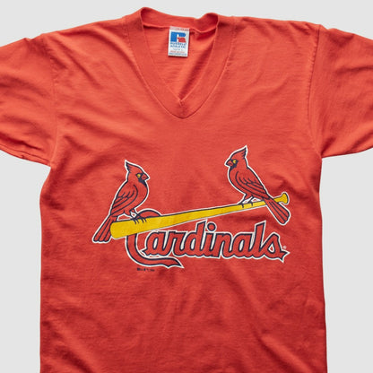 St. Louis Cardinals Russell 1998 T-Shirt - Orange Vintage