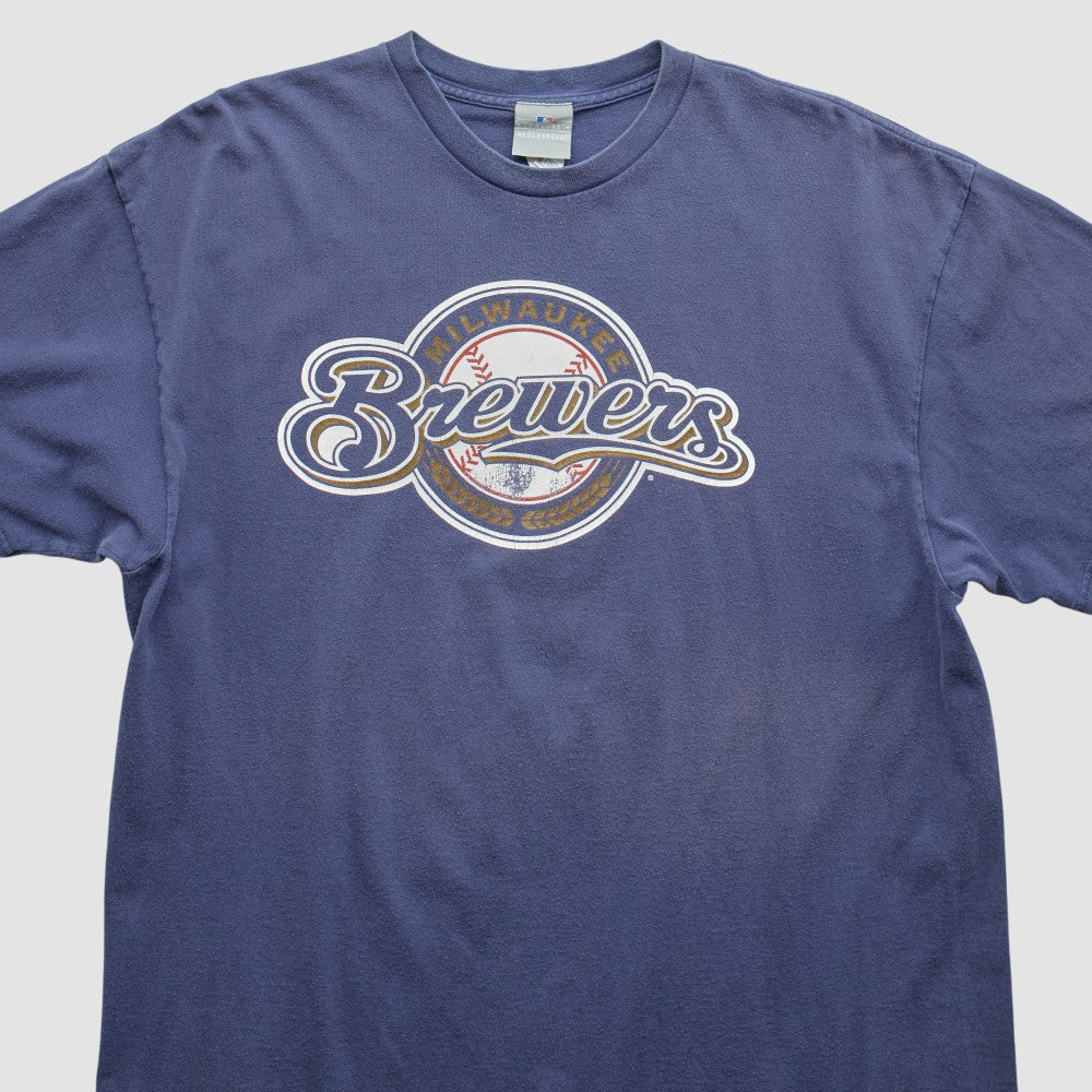 Milwaukee Brewers 2000s T-Shirt - Navy Vintage