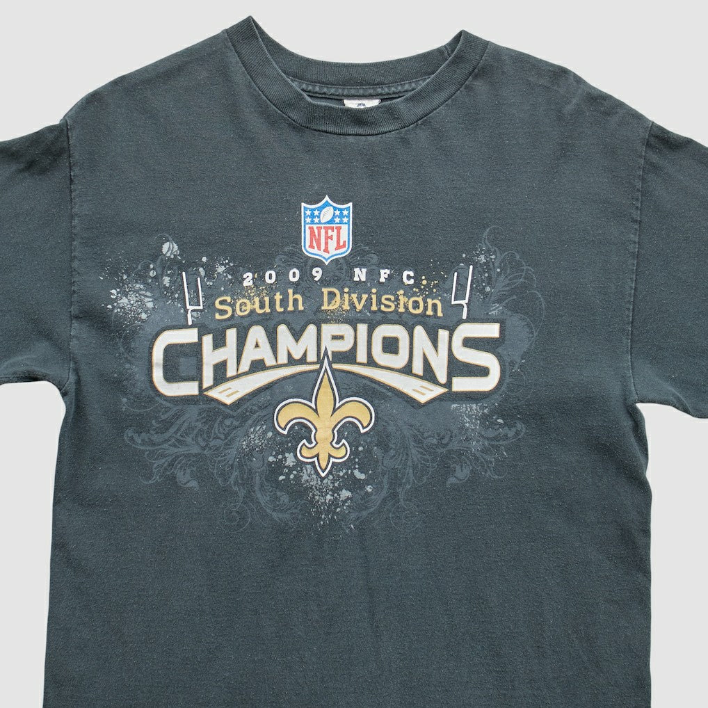 New Orleans Saints 2009 T-Shirt - Black Vintage discount