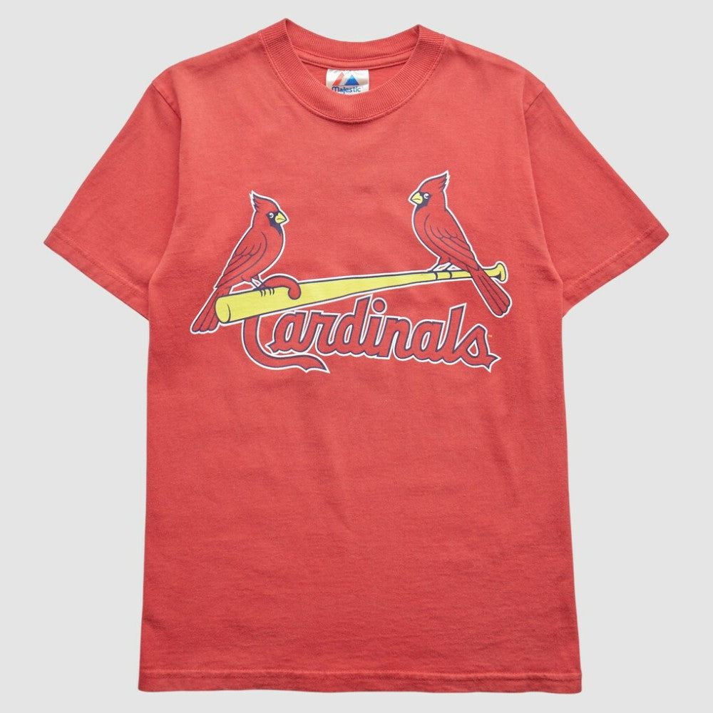 St. Louis Cardinals Majestic 2000s T-Shirt - Red Vintage