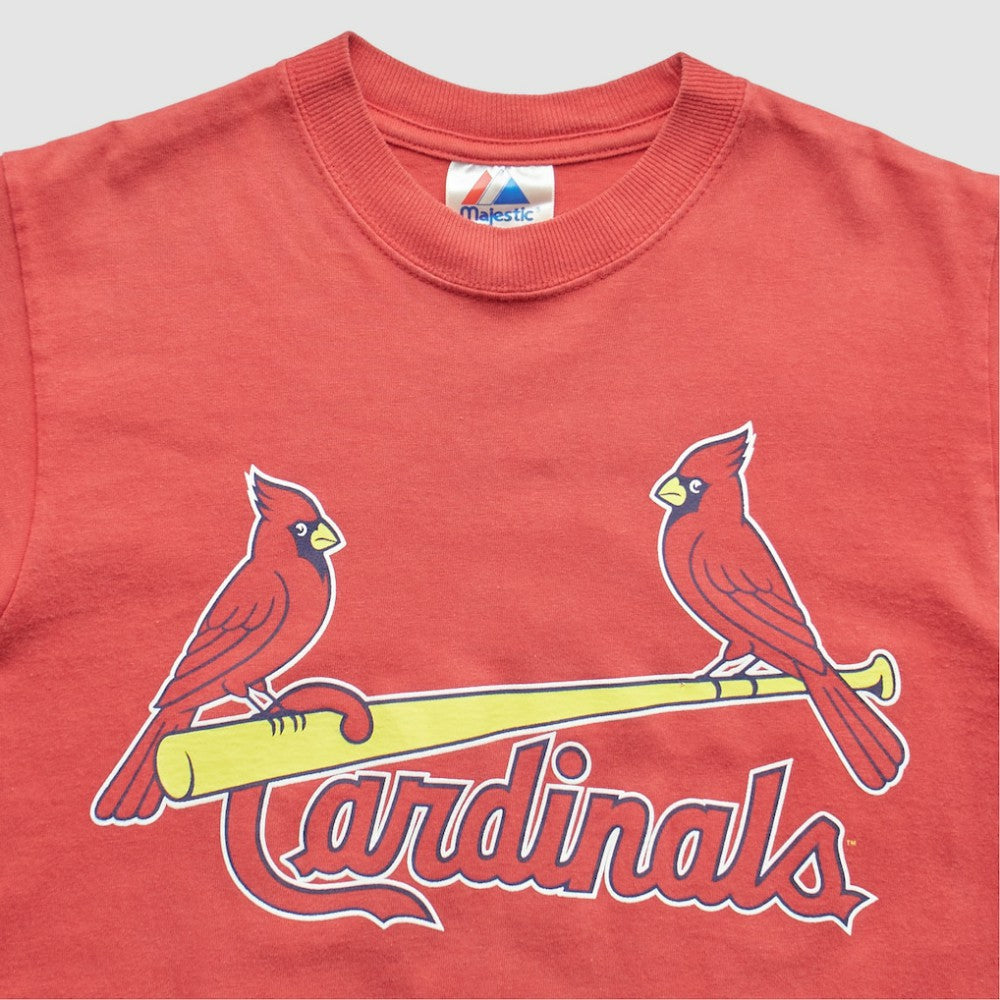 St. Louis Cardinals Majestic 2000s T-Shirt - Red Vintage