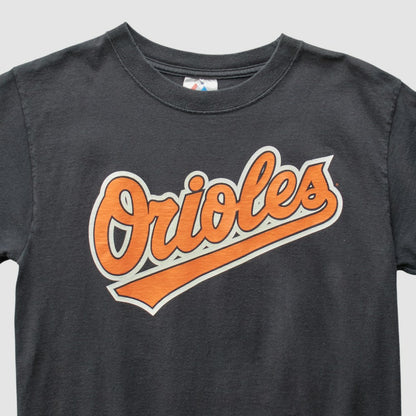 Baltimore Orioles Majestic 2000s T-Shirt - Black Vintage