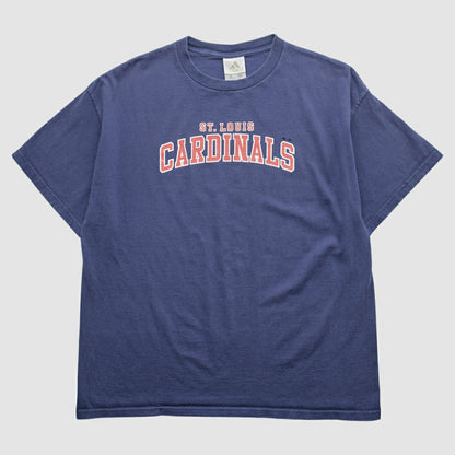 St. Louis Cardinals Adidas 2000s T-Shirt - Navy Vintage