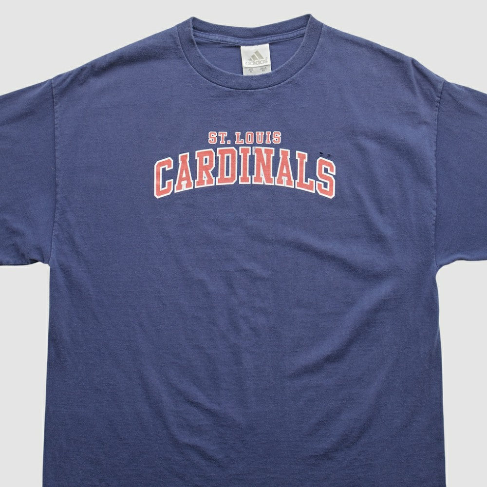 St. Louis Cardinals Adidas 2000s T-Shirt - Navy Vintage