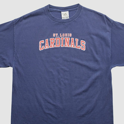St. Louis Cardinals Adidas 2000s T-Shirt - Navy Vintage