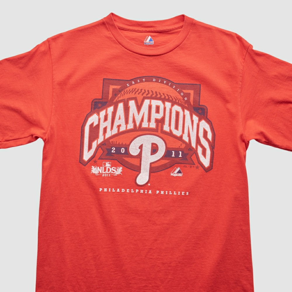 Philadelphia Phillies Majestic 2011 T-Shirt - Red Vintage
