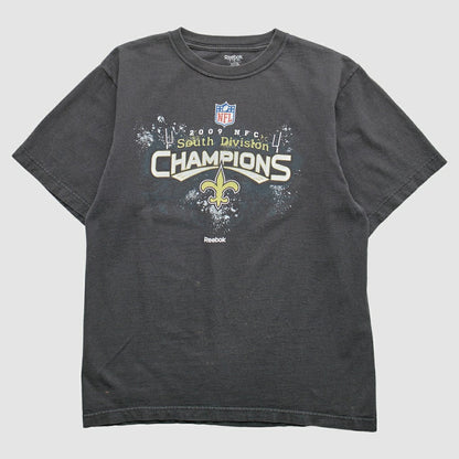 New Orleans Saints Reebok 2009 T-Shirt - Black Vintage online