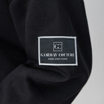 Carolina Panthers Gameday Couture Women's Oversized Victory Lane Black Label Premium Fleece Sweatshirt - Black outlet