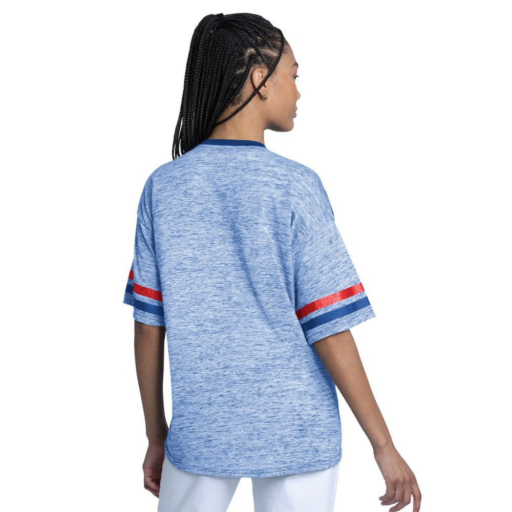 Chicago Cubs G-III 4Her by Carl Banks Women's Off-Season Oversized Top - Royal
