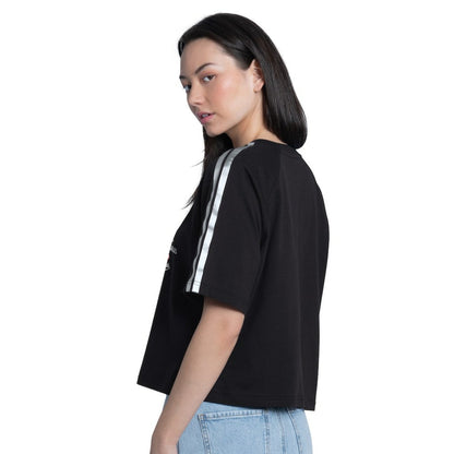 Los Angeles Dodgers G-III 4Her by Carl Banks Women's Classic Play Cropped T-Shirt - Black