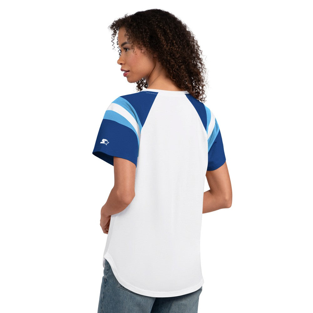Kansas City Royals Starter Women's Game On Notch Neck T-Shirt - White