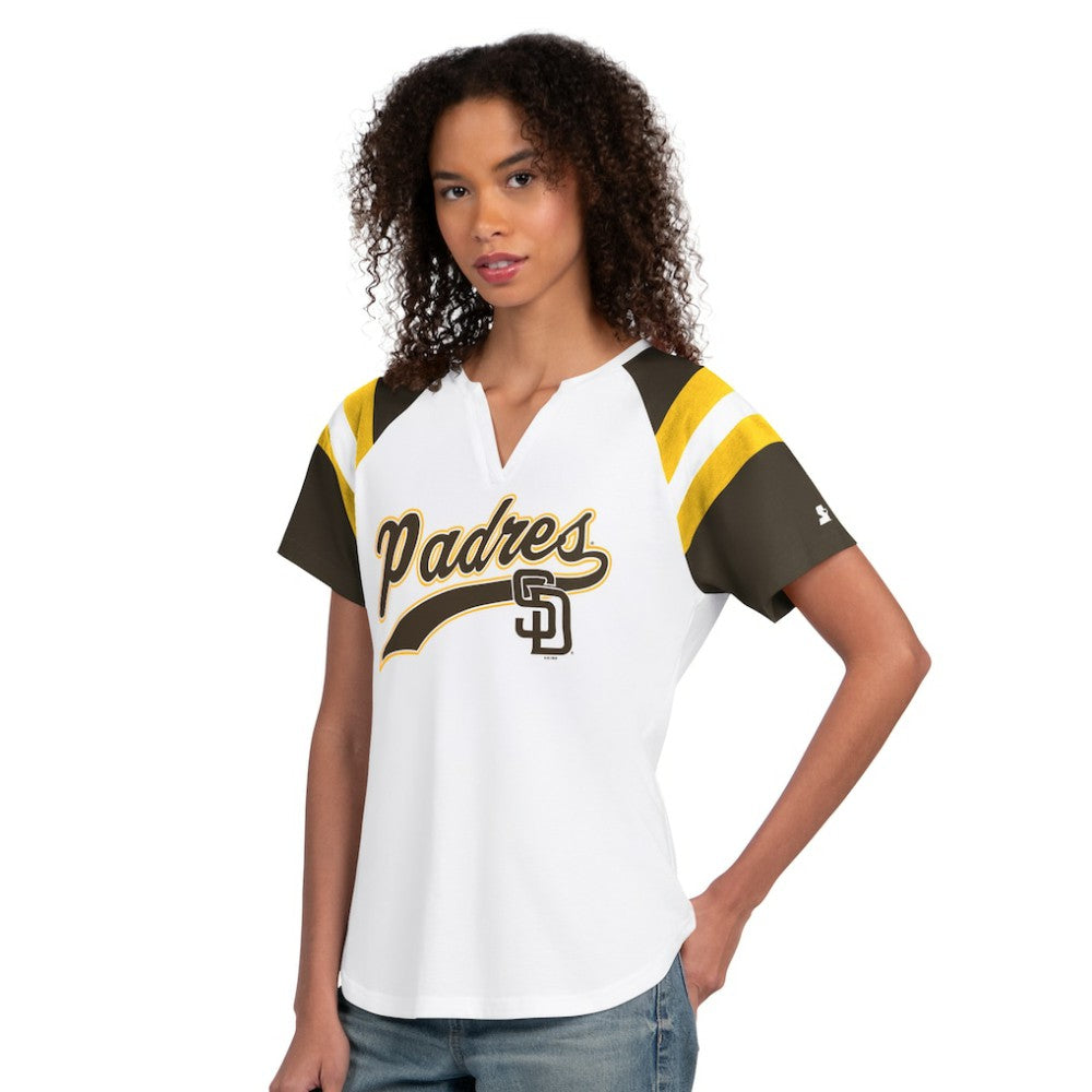 San Diego Padres Starter Women's Game On Notch Neck T-Shirt - White