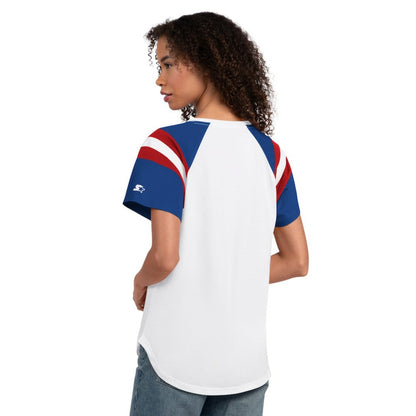 Chicago Cubs Starter Women's Game On Notch Neck T-Shirt - White