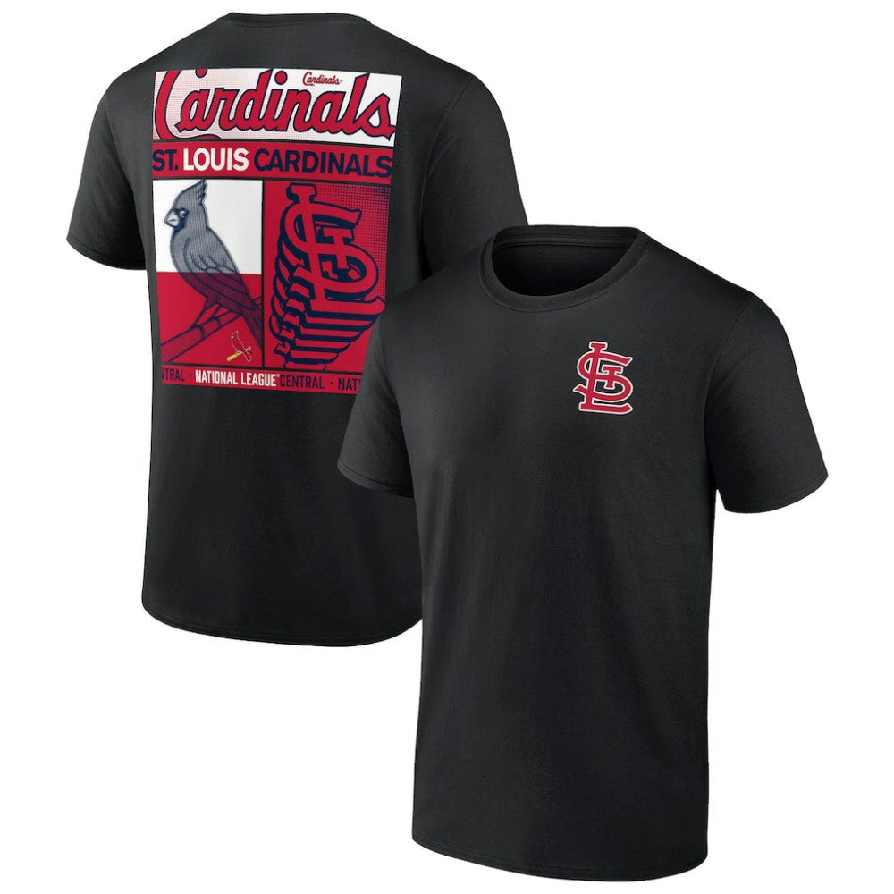 St. Louis Cardinals Profile Big & Tall Two-Sided Graphic T-Shirt - Black