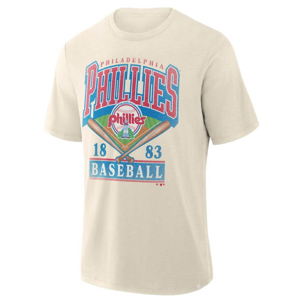 Philadelphia Phillies Profile Big & Tall Screen Print T-Shirt - Cream