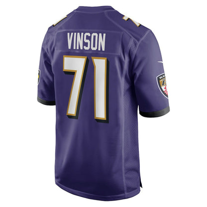 Carson Vinson Baltimore Ravens Team Game Jersey - Purple | Nike cheap