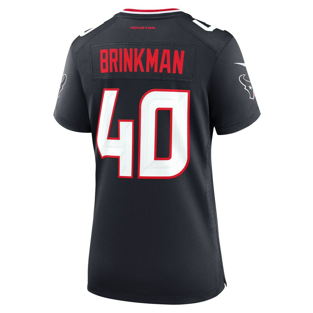 Austin Brinkman Houston Texans Women's Team Game Jersey - Navy | Nike on sale